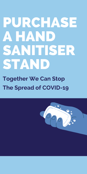 Buy hand sanitiser stand